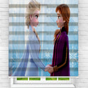 Çocuk Odası - Sevimli Kahramanlar Elsa ve Anna Baskılı Zebra Perde