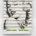 Marilyn Monroe Baskılı Zebra Perde | Şık ve İkonik Tasarım 