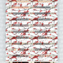 Kırmızı Japon Kiraz Çiçeği Zebra Perde - (AKEL-1120-1)