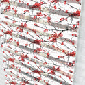 Kırmızı Japon Kiraz Çiçeği Zebra Perde - (AKEL-1120-5)