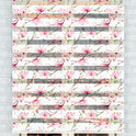 Pembe Manolya Çiçek Desenli Zebra Perde - (AKEL-1123-1)
