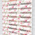 Pembe Manolya Çiçek Desenli Zebra Perde - (AKEL-1123-4)