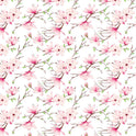 Pembe Manolya Çiçek Desenli Zebra Perde - (AKEL-1123-6)