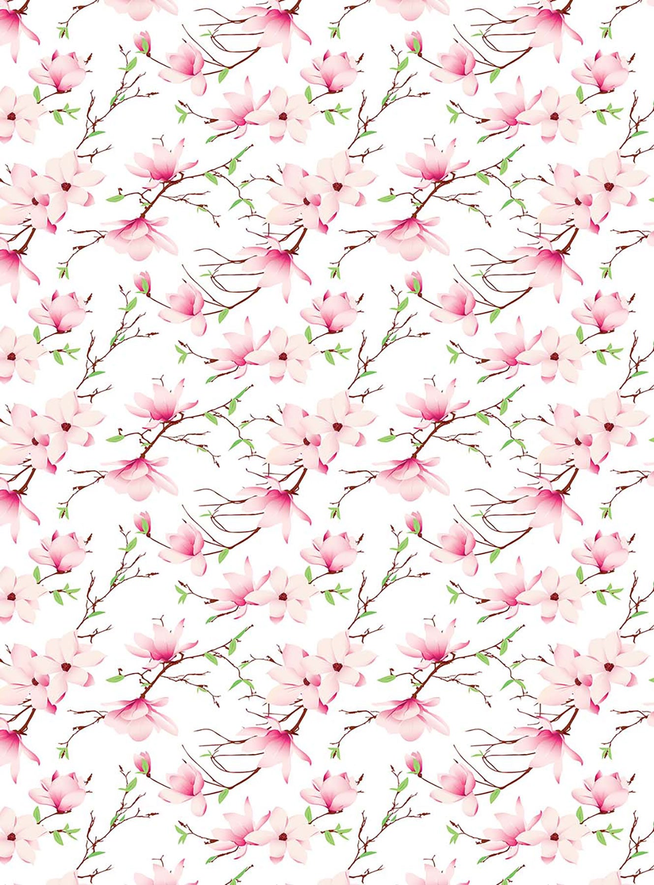 Pembe Manolya Çiçek Desenli Zebra Perde - (AKEL-1123-6)