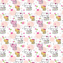 Sevimli Kedi Desenli Zebra Perde - (AKEL-1125-6)