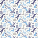 Sevimli Dinozor Desenli Zebra Perde - (AKEL-1127-6)