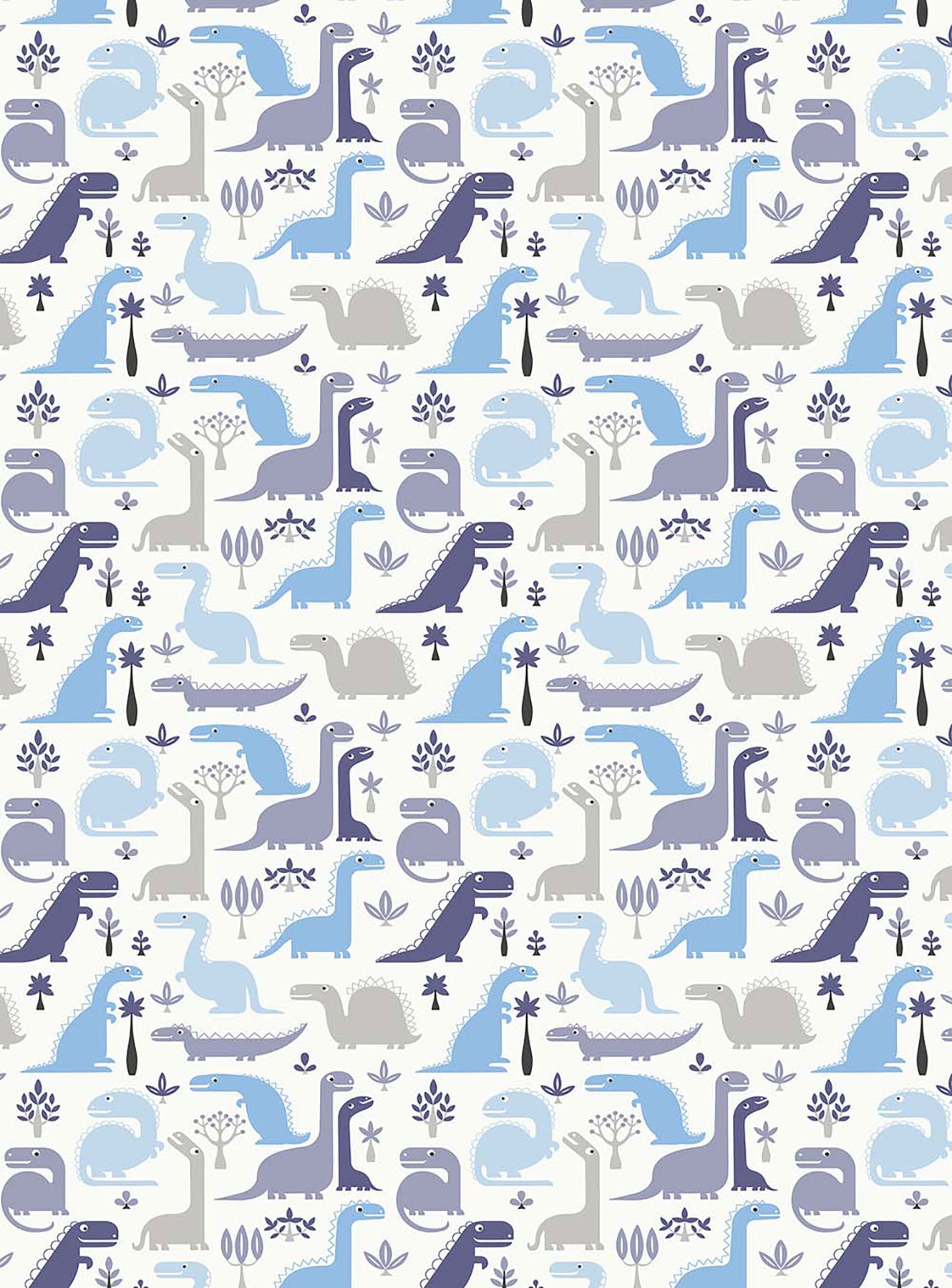 Sevimli Dinozor Desenli Zebra Perde - (AKEL-1127-6)