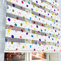 Renkli Balon Desenli Zebra Perde - (AKEL-1129-3)