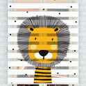 Sevimli Aslan Desenli Zebra Perde - (AKEL-1130-1)