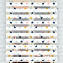 Renkli Yıldız Desenli Zebra Perde - (AKEL-1133-1)