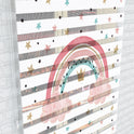 Pastel Gökkuşağı ve Yıldızlar Desenli Zebra Perde - (AKEL-1136-2)