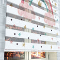 Pastel Gökkuşağı ve Yıldızlar Desenli Zebra Perde - (AKEL-1136-3)
