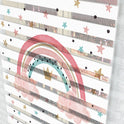 Pastel Gökkuşağı ve Yıldızlar Desenli Zebra Perde - (AKEL-1136-5)