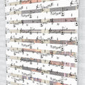Müzik Temalı Zebra Perde  - (AKEL-1142-4)