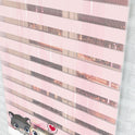 Sevimli Kedi Desenli Pembe Zebra Perde - (AKEL-1144-5)