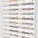 Zarif Çiçek Desenli Zebra Perde - (AKEL-1152-4)
