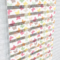 Pastel Kelebek Desenli Zebra Perde - (AKEL-1153-2)