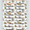 Eğlenceli Çizgi Karakterler Zebra Perde - (AKEL-1155-1)