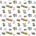 Eğlenceli Çizgi Karakterler Zebra Perde - (AKEL-1155-6)