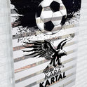 Kara Kartal Futbol Temalı Zebra Perde - (AKEL-1158-2)