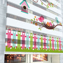Neşeli Kuşlar Desenli Zebra Perde - (AKEL-1159-3)
