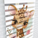 Çiçekli Sevimli Zürafa Zebra Perde - (AKEL-1161-2)