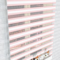 Sevimli Kediler Pembe Zebra Perde - (AKEL-1162-2)
