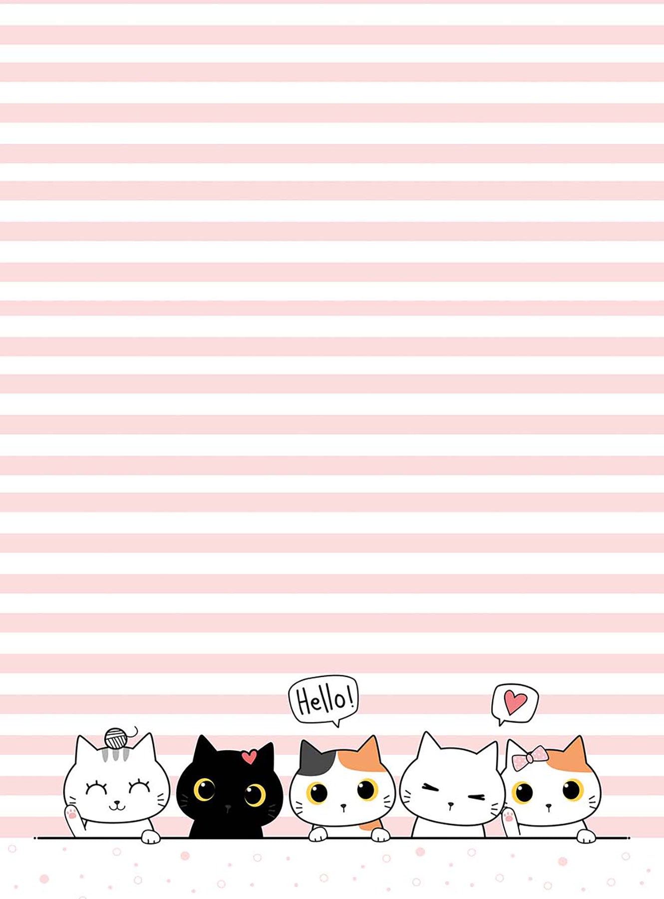 Sevimli Kediler Pembe Zebra Perde - (AKEL-1162-6)