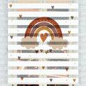 Boho Tarz Gökkuşağı Zebra Perde - (AKEL-1163-1)