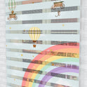 Gökkuşağı ve Balonlar Zebra Perde - (AKEL-1165-4)