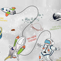 Uzay Macerası ve Astronot Zebra Perde - (AKEL-1169-6)