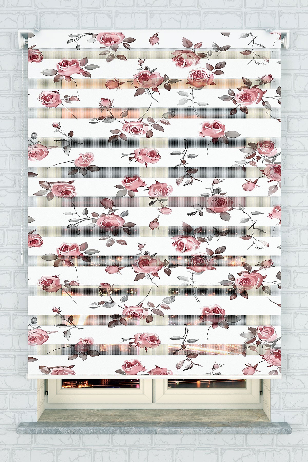 Gül Bahçesi Zebra Perde - (AKEL-1178-1)