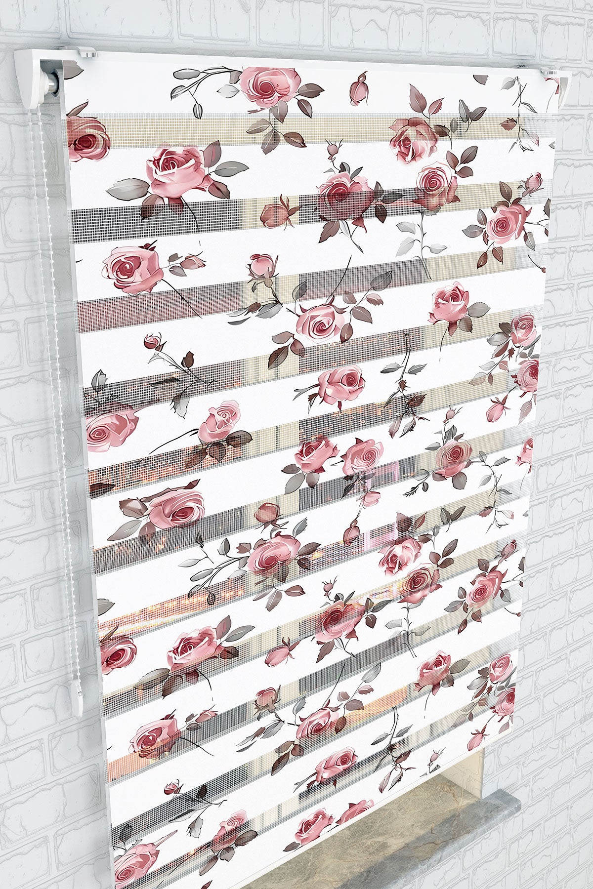 Gül Bahçesi Zebra Perde - (AKEL-1178-2)