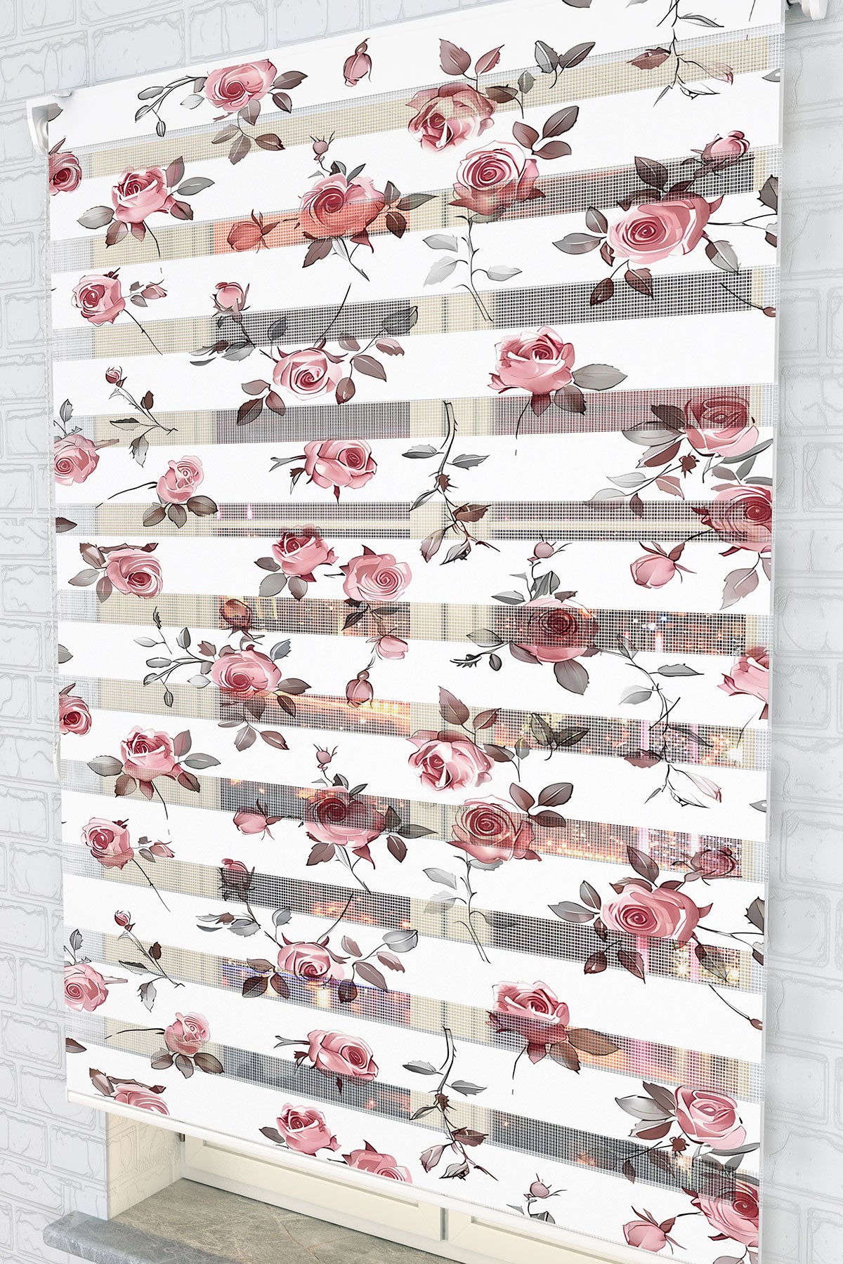 Gül Bahçesi Zebra Perde - (AKEL-1178-4)