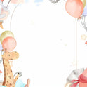Balonlu Uçan Zürafa Zebra Perde - (AKEL-1180-6)