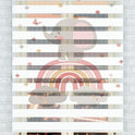 Sevimli Fil ve Gökkuşağı Zebra Perde - (AKEL-1190-1)