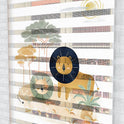 Safari Aslanları Zebra Perde - (AKEL-1198-4)