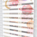 Galaksi Temalı Pastel Gezegenler Zebra Perde - (AKEL-1207-4)