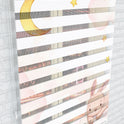 Yıldızlı Ay ve Sevimli Tavşan Zebra Perde - (AKEL-1209-2)