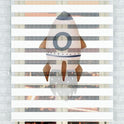 Uzay Roketi Zebra Perde - (AKEL-1217-1)
