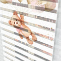 Uçan Balonlu Ayıcık Zebra Perde - (AKEL-1219-5)