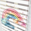 Pastel Gökkuşağı ve Bulut Desenli Zebra Perde - (AKEL-1226-5)