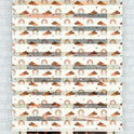 Boho Tarzı Gökkuşağı ve Bulut Desenli Zebra Perde - (AKEL-1228-1)