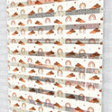 Boho Tarzı Gökkuşağı ve Bulut Desenli Zebra Perde - (AKEL-1228-4)