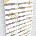 Parıltılı Kuyruklu Yıldız ve Gökyüzü Desenli Zebra Perde - (AKEL-1229-2)