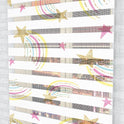 Parıltılı Kuyruklu Yıldız ve Gökyüzü Desenli Zebra Perde - (AKEL-1229-4)