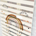 Boho Tarz Yağmur ve Gökkuşağı Desenli Zebra Perde - (AKEL-1230-5)