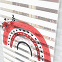 Çiçekli Kırmızı Gökkuşağı Desenli Zebra Perde - (AKEL-1231-5)