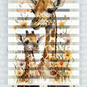 Zarif Zürafa Desenli Zebra Perde - (AKEL-1236-1)
