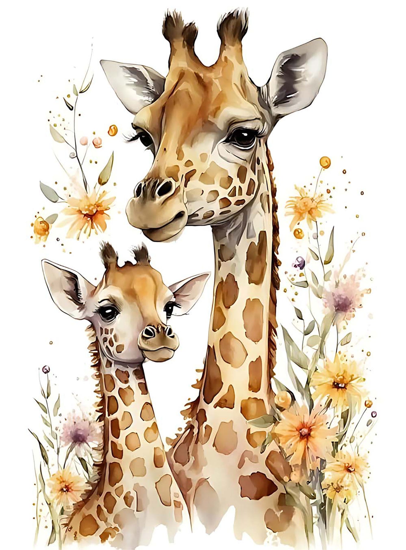 Zarif Zürafa Desenli Zebra Perde - (AKEL-1236-6)
